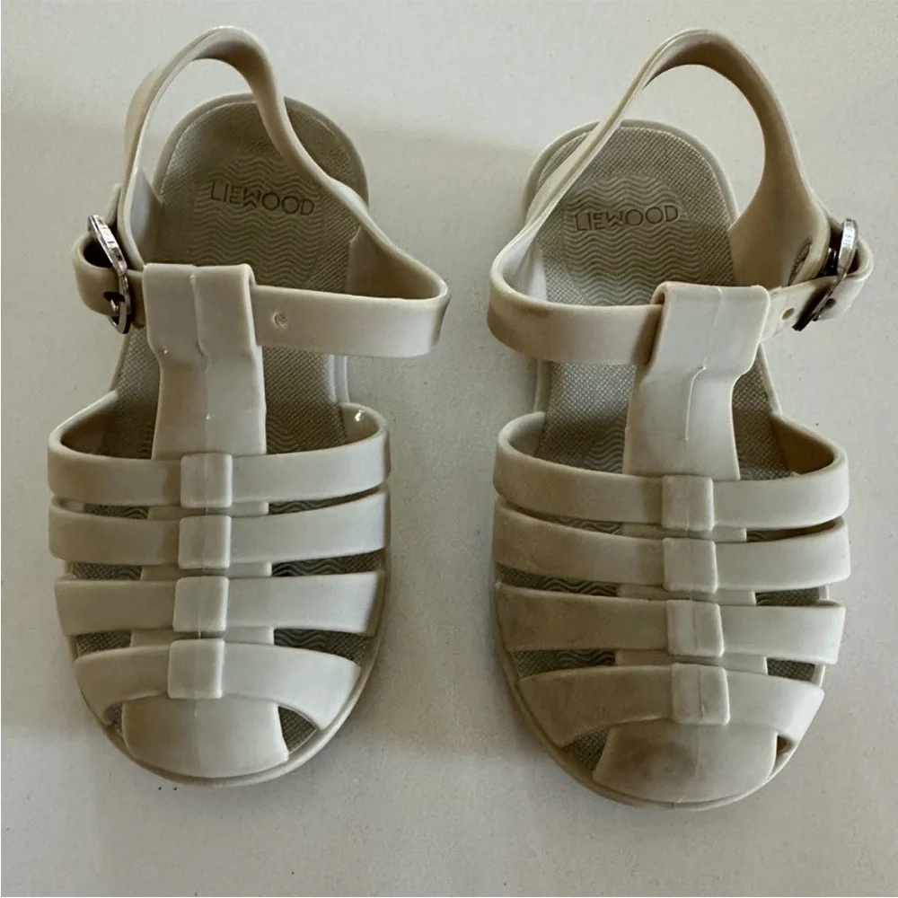 Kids Cream Sandals LIEWOOD Bre Jelly Beach Water Sandals girl size 8.5 toddler - Picture 2 of 7